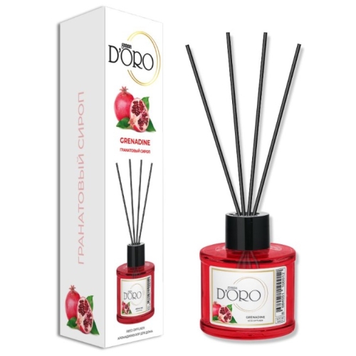 Odorizant camera cu betisoare aroma de Rodie, 120 ml gamma D'ORO