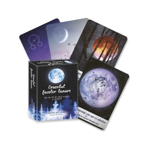 Oracolul fazelor lunare. Set de 44 de carti oracol si un ghid - Yasmin Boland Spiritualitate Adevar Divin grupdzc