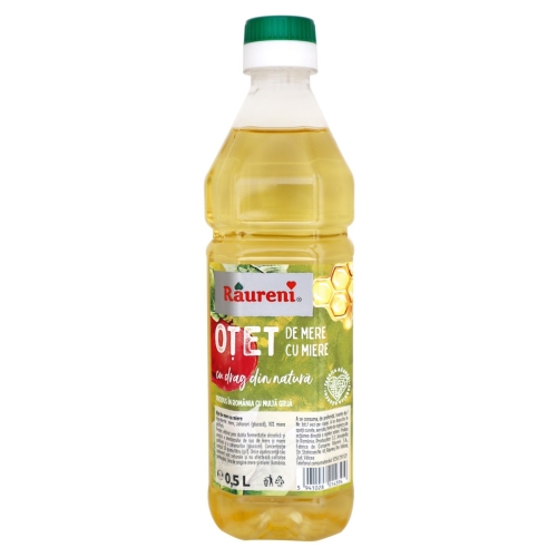 Raureni Otet de mere cu miere, 500 ml