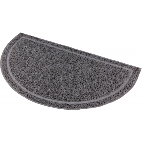 Trixie Covoras In Fata Litierei, Forma Semicircular, PVC, 59 x 35 cm, Antracit, 40386