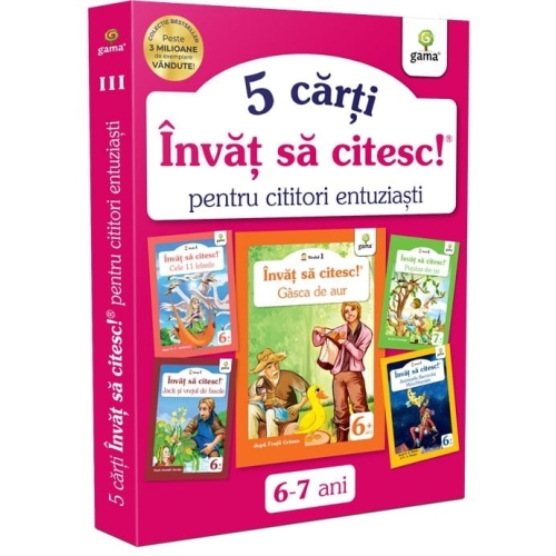 Pachet pentru cititori entuziasti 3. Invat sa citesc nivel 1