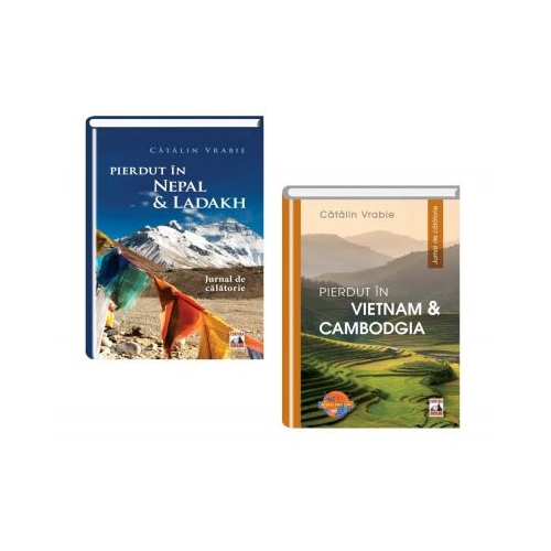 Pachet jurnal de calatorie: Pierdut in Nepal si Ladakh si Pierdut in Vietnam si Cambodgia