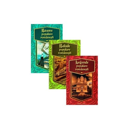 Pachet 3 carti: basme, balade, legende populare romanesti. Volum publicat de editura Astro