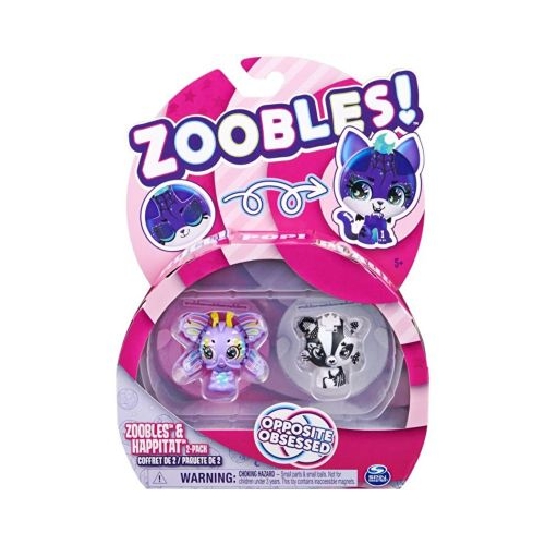 Pachet animalute de transformare Fluturas si vulpita, Zoobles