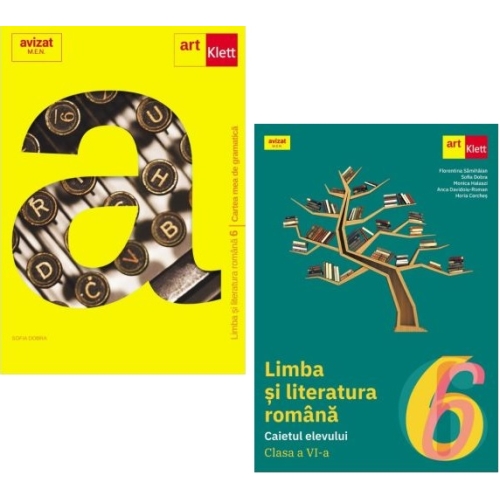 Pachet cartea mea de gramatica si caiet de romana clasa a 6-a - Florentina Samihaian Sofia Dobra