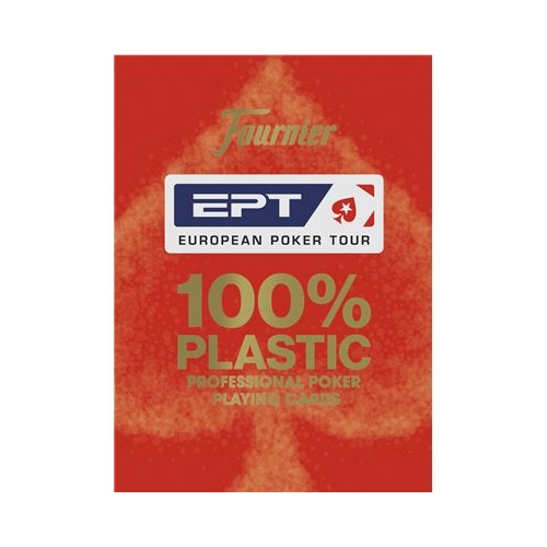 Pachet carti de joc poker oficiale European Poker Tour EPT Rosu