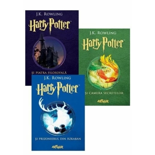 Pachet Harry Potter (volumele 1-3) - J. K. Rowling. Volum publicat de editura Arthur