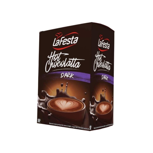 Pachet La festa Ciocolata calda neagra, 25g x 10 buc	