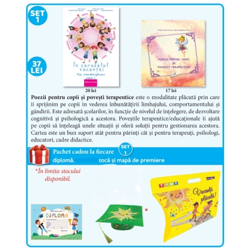 Set 1 de premiere Clasa 1, 2025 (Poezii pentru copii si povesti terapeutice)