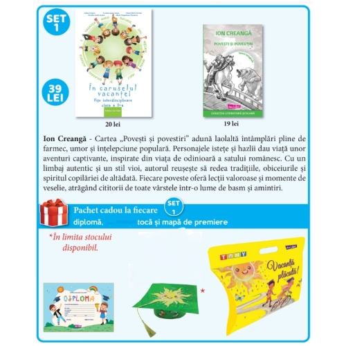 Set 1 de premiere Clasa a 2-a, 2025 (Povesti si povestiri - Ion Creanga)