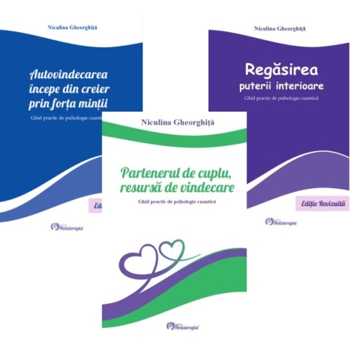 Pachet 3 carti Niculina Gheorghita Partenerul de cuplu Regasirea puterii interioare si Autovindecarea incepe din creier