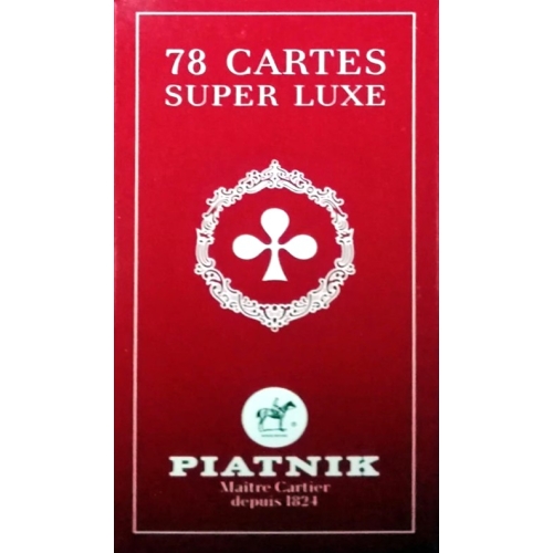 Carti de joc Tarot Super Luxe spate rosu