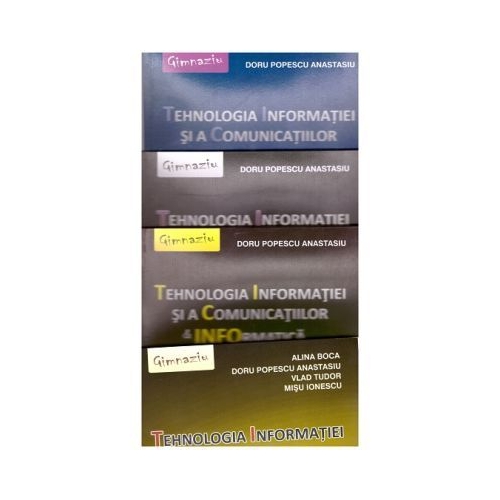 Pachet Tehnologia Informatiei si a Comunicatiilor &amp; Informatica - Manuale pentru clasele V, VI, VII si VIII