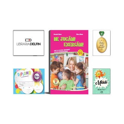 Pachet DZC: Ne jucam! Exersam! Caiet de activitate independenta, aplicatii interdisciplinare pentru clasa pregatitoare-Editura Delta, Miade (Contribuie la cresterea fluentei in citire) Diploma si Medalie.