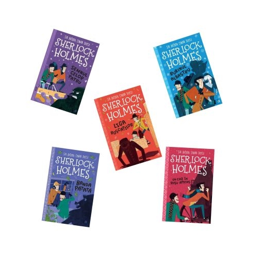 Pachet format din 5 titluri "Sherlock Holmes pentru copii" Autorul Stephanie Baudet
