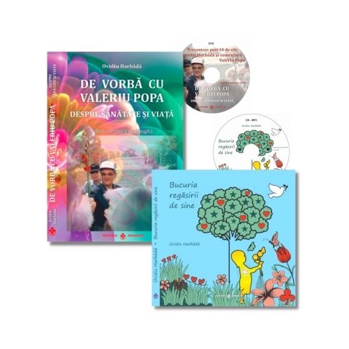 Pachet Bucuria regasirii de sine si De vorba cu Valeriu Popa - Ovidiu Harbada, editura Dharana