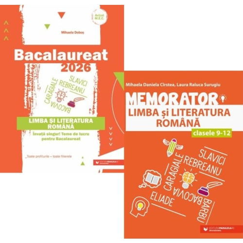 Pachet Limba si literatura romana Bacalaureat 2026. Teme de lucru si memorator - Mihaela Dobos, Mihaela Daniela Cirstea