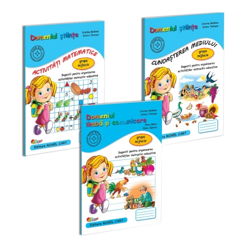 Pachet educational gradinita 3 carti pentru grupa mijlocie - Cristina Beldianu