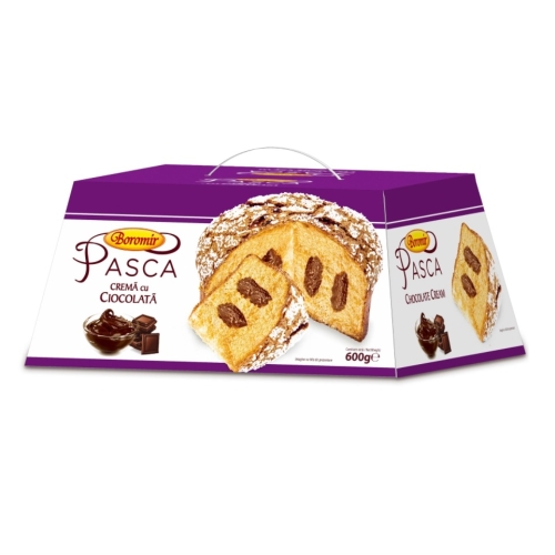 Pasca cu crema de ciocolata, 600 g, Boromir