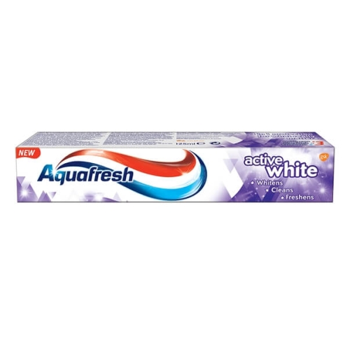 Aquafresh Pasta de dinti Active White, 125 ml. Produs pentru igiena dentara