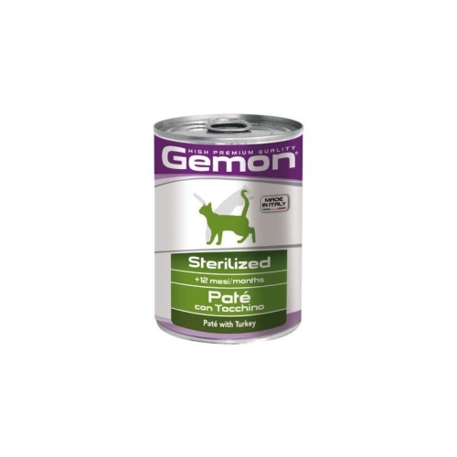 Monge Hrana Umeda Pentru Pisici, Gemon Steril, Pate Cu Curcan, 400 g