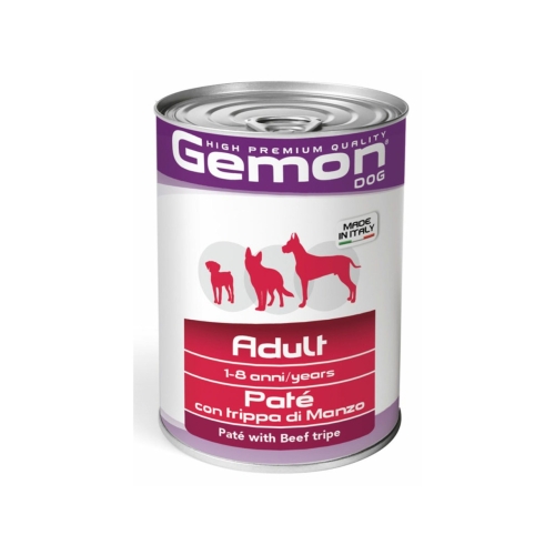 Monge Hrana Umeda Pentru Caini, Gemon Adult, Pate Cu Burta/Vita, 400 g