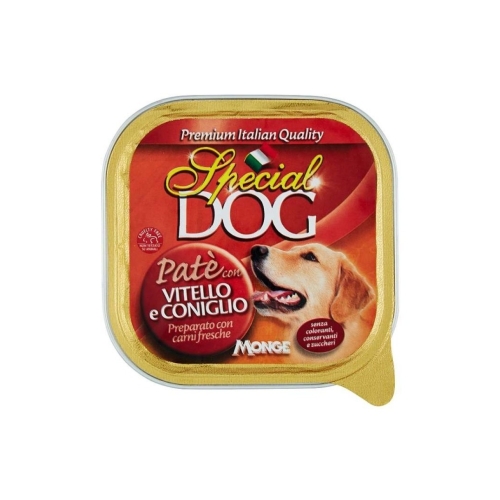 Monge Hrana Umeda Pentru Caini, Special Dog, Pate Cu Vitel Si Iepure, 300 g