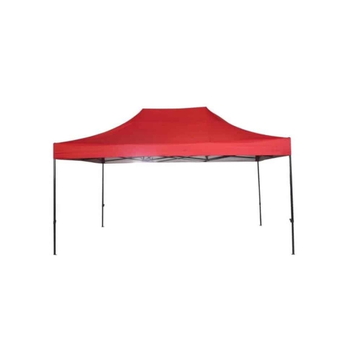 Cort tip pavilion metalic pentru gradina, 3×4.5 m, rosu , Z-TOOLS