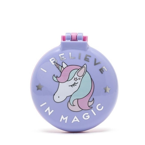 Perie de par cu oglinda Nice Hair Violet Unicorn Legami