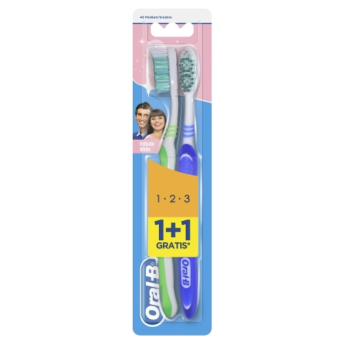 Periuta de dinti Delicate White 3Effect, 40 Medium, Oral-B