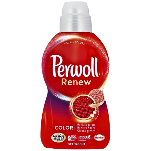 Detergent lichid pentru haine/rufe, Perwoll Renew Color, 18 spalari, 990 ml