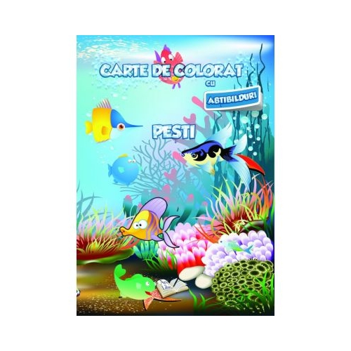 Carte de colorat cu abtibilduri. Pesti, editura Ars Libri