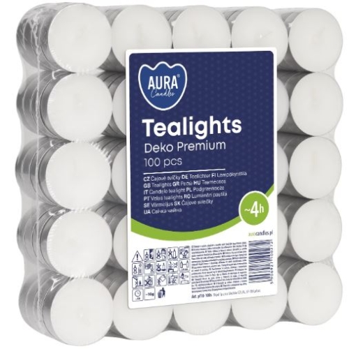 Lumânări pastilă, 100 buc., timp de ardere- 4h