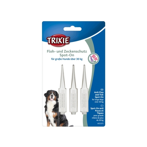 Trixie Picaturi Antiparazitare Naturale Pentru Caini, Spot-On, Peste 30 kg, 3x5 ml, 25375