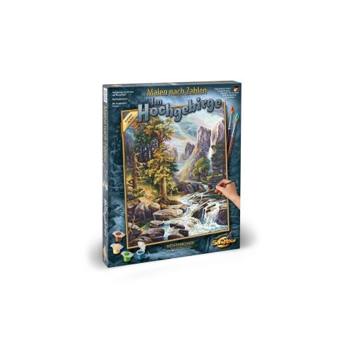 Kit pictura pe numere, priveliste montana, Schipper