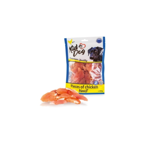 KidDog Recompense Pentru Caini, Piept de Pui, 250 g, A04501