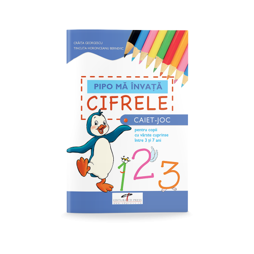 Pipo ma invata cifrele - Craita Georgescu, Tincuta Horonceanu Bernevic, editura CD Press