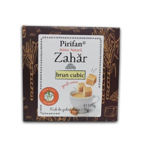 Pirifan Zahar brun cubic inima naturii, 500g	