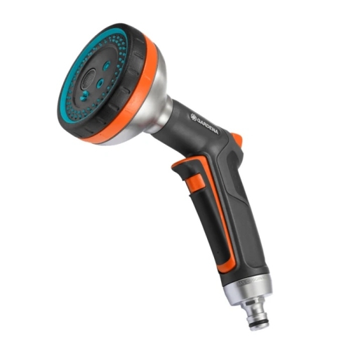 Pistol de stropit, metal + PVC, debit reglabil, 5 jeturi stropire, Gardena