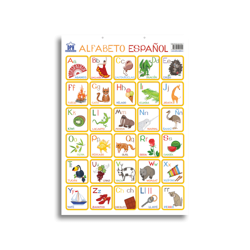 Plansa Alfabetul ilustrat al limbii spaniole, editura Didactica Publishing House