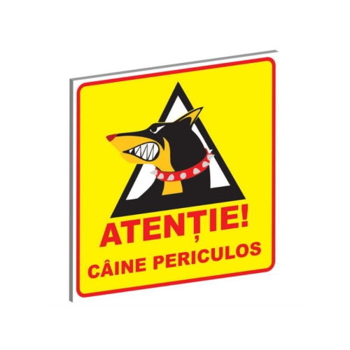 Exotic-K Pliant Pvc "Caine Periculos" 15 x 15 cm (Tip 5)