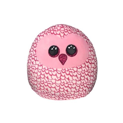 Jucarie de plus squish bufnita Pinky 30 cm, TY