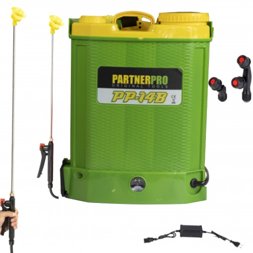 Pompa de stropit cu acumulator 14L, PARTNERPRO, 4.5 kg