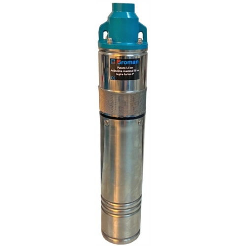 Pompa submersibila apa Broman, tun fara plutitor, 1100 W, 110 m adancime, 4QGD-1.1