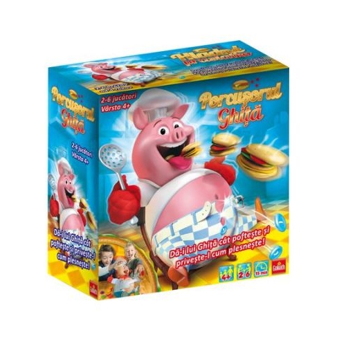 Joc de societate Porcusorul Ghita, 2/6 jucatori - Goliath Jocuri de societate pentru copii Goliath