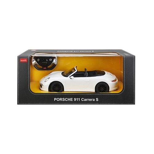 Masina cu telecomanda Porsche 911 Carrera S alb cu scara 1 la 12, Rastar