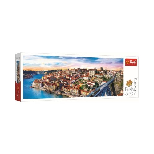 Puzzle Porto panorama Portugalia 500 de piese, Trefl