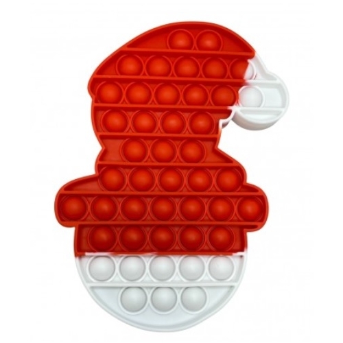 Jucarie antistres din silicon Pop it now and flip elful lui Mos Craciun multicolor, FLIPPY