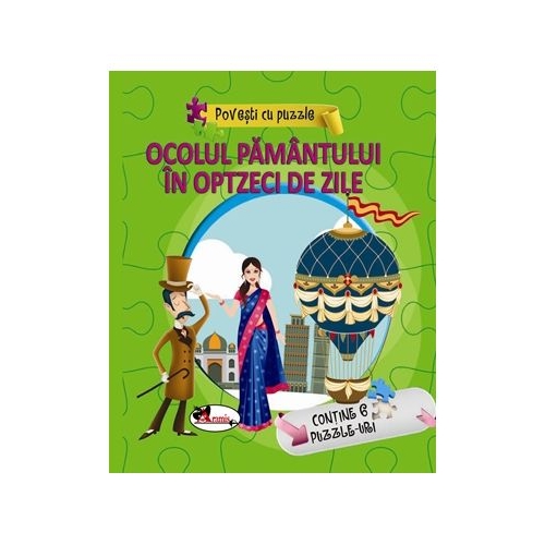 Povesti cu puzzle. Ocolul Pamantului in 80 de zile