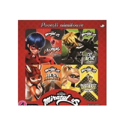 Povesti uimitoare. Cutie cu 4 carti de povesti. Colectia Miraculous - Iuliana Voicu, editura Aramis